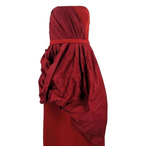 Stunning Jason Wu Pre-Fall Strapless Sample Gown | Rich Red | Estimated Size XS - Picture 2 of 6